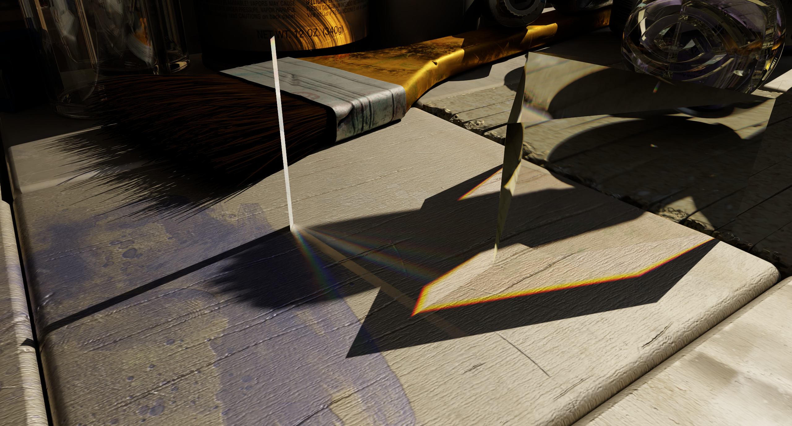 Wave-optical rendering, additional scene 1